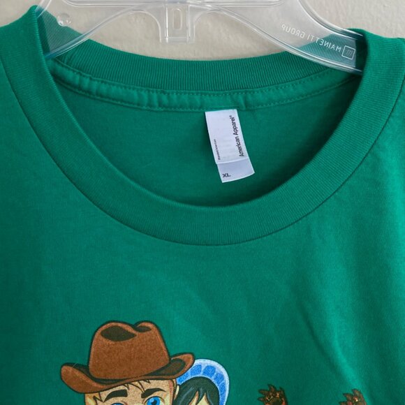 NEW RARE FrontierVille by Zynga T-shirt Green Sz XL - Picture 8 of 11